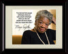 8x10 Framed Maya Angelou - Inspirational Quote - You You Make Them Feel Framed Print - History FSP - Framed   