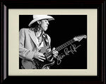 Framed Stevie Ray Vaughn - Note - Autograph Promo Print Framed Print - Music FSP - Framed   