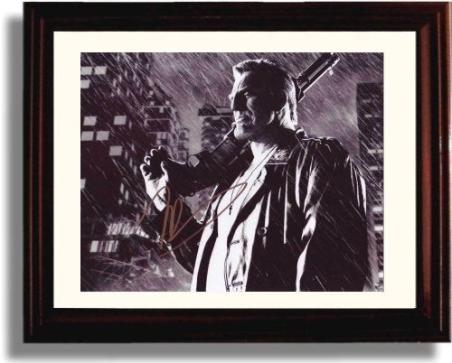 8x10 Framed Mickey Rourke Autograph Promo Print Framed Print - Movies FSP - Framed   