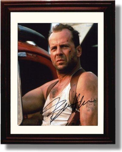 Framed Bruce Willis Autograph Promo Print - Die Hard Framed Print - Movies FSP - Framed   