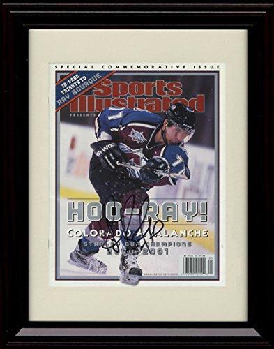 8x10 Framed Ray Bourque SI Autograph Promo Print - Colorado Avalanche Champs! Framed Print - Hockey FSP - Framed   