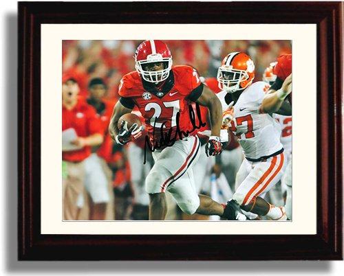 Unframed Georgia Bulldogs - Nick Chubb "TD Run" Autograph Promo Print Unframed Print - College Football FSP - Unframed   