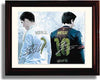 8x10 Framed Lionel Messi & Ronaldo Autograph Promo Print Framed Print - Soccer FSP - Framed   