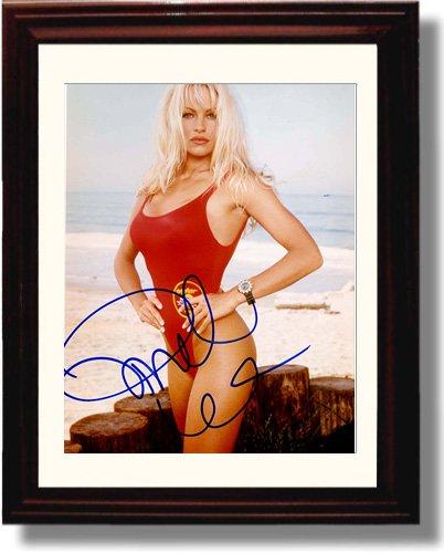 Framed Pamela Anderson Autograph Promo Print - Baywatch Framed Print - Television FSP - Framed   