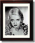 8x10 Framed Bettie Davis Autograph Promo Print Framed Print - Movies FSP - Framed   