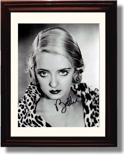 8x10 Framed Bettie Davis Autograph Promo Print Framed Print - Movies FSP - Framed   