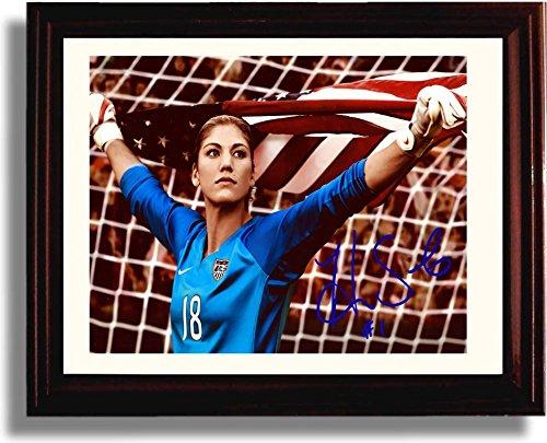 8x10 Framed Hope Solo - United States World Cup Soccer Autograph Promo Print Framed Print - Soccer FSP - Framed   
