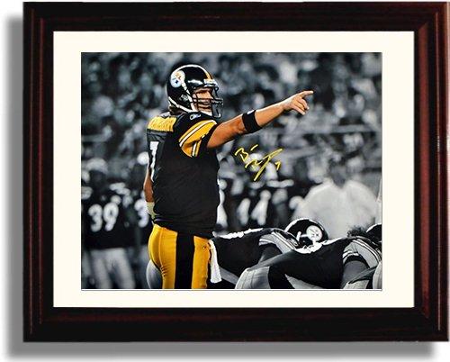 8x10 Framed Ben Roethlisberger - Pittsburgh Steelers Autograph Promo Print Framed Print - Pro Football FSP - Framed   