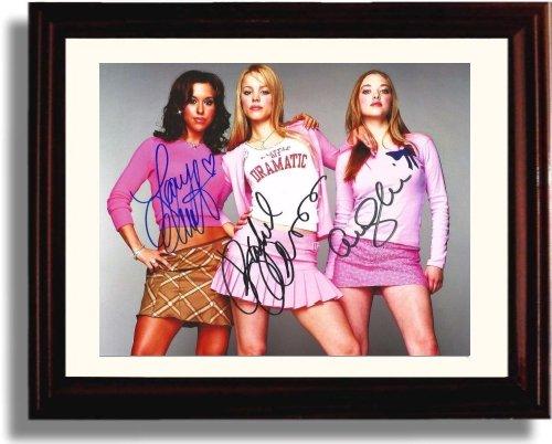 8x10 Framed Cast of Mean Girls Autograph Promo Print - Mean Girls Framed Print - Movies FSP - Framed   