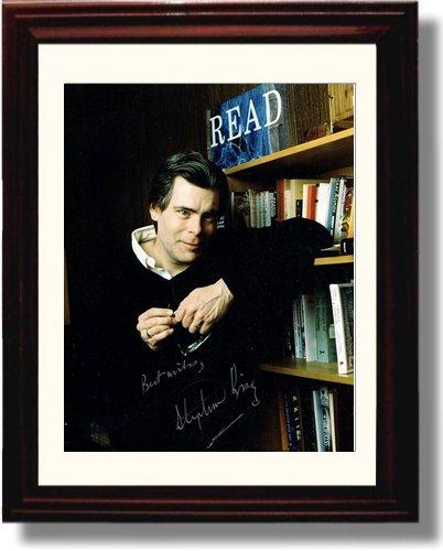 8x10 Framed Stephen King Autograph Promo Print Framed Print - History FSP - Framed   