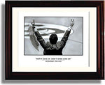 Unframed Jim Valvano "Don't Ever Give Up" Print - NC State Wolfpack Unframed Print - College Basketball FSP - Unframed   
