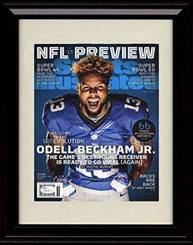 8x10 Framed Odell Beckham Jr. - New York Giants SI Autograph Promo Print Framed Print - Pro Football FSP - Framed   