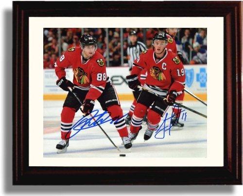 8x10 Framed Patrick Kane and Jonathan Toews Autograph Promo Print - Chicago Blackhawks Framed Print - Hockey FSP - Framed   
