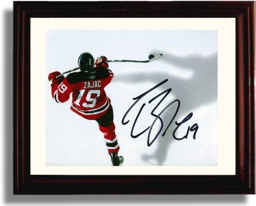 8x10 Framed Travis Zajac Autograph Promo Print - New Jersey Devils Framed Print - Hockey FSP - Framed   