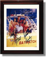 8x10 Framed Baywatch Autograph Promo Print - Baywatch Cast Framed Print - Television FSP - Framed   