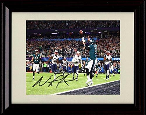 8x10 Framed Nick Foles - Philadelphia Eagles Touchdown Catch Autograph Promo Print - Philly Special! Framed Print - Pro Football FSP - Framed   