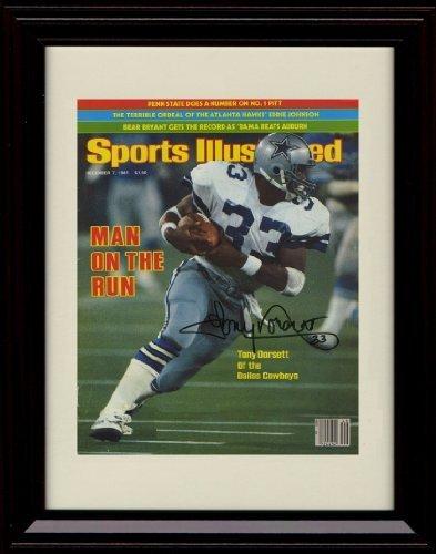 8x10 Framed Tony Dorsett - Dallas Cowboys SI Autograph Promo Print Framed Print - Pro Football FSP - Framed   