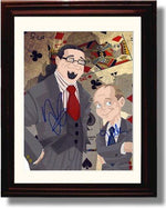 Framed Penn and Teller Autograph Promo Print - Illustrated Framed Print - Television FSP - Framed   