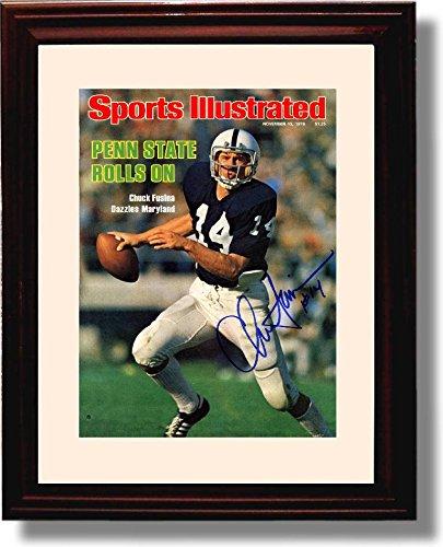Framed 8x10 "Penn State Rolls On" 1978 Chuck Fusina SI Autograph Promo Print Framed Print - College Football FSP - Framed   