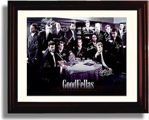 Framed 8x10 2009-2010 Duke Blue Devils "Goodfellas" Autograph Promo Print Framed Print - College Basketball FSP - Framed   