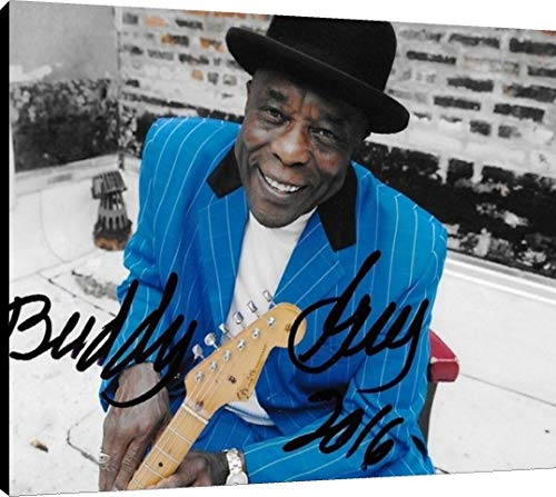 Floating Canvas Wall Art:  Buddy Guy Autograph Print Floating Canvas - Music FSP - Floating Canvas   