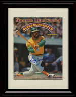 Framed 8x10 Reggie Jackson "Superduperstar" SI Autograph Replica Print - 6/17/1974 - Framed Print - Baseball FSP - Framed   