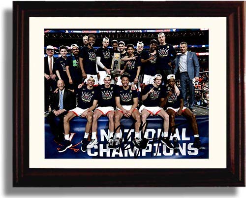 Framed 8x10 2019 National Champions - Kyle Guy Autograph Promo Print - Virginia Cavaliers Framed Print - College Basketball FSP - Framed   