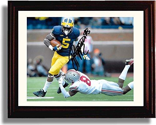 Unframed Jabrill Peppers Michigan Wolverines Autograph Promo Print Unframed Print - College Football FSP - Unframed   