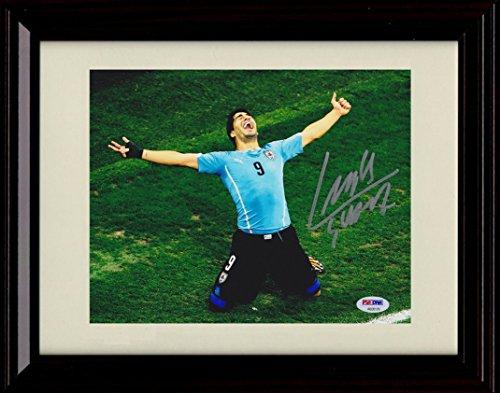 8x10 Framed Luis Suarez Autograph Promo Print - Team Uruguay - World Cup Framed Print - Soccer FSP - Framed   