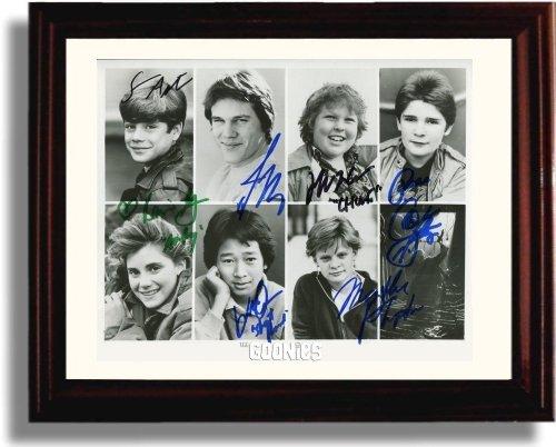 8x10 Framed Cast of the Goonies Autograph Promo Print - The Goonies Framed Print - Movies FSP - Framed   