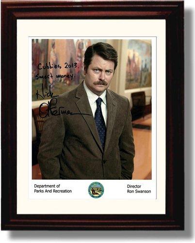 8x10 Framed Nick Offerman Autograph Promo Print Framed Print - Television FSP - Framed   