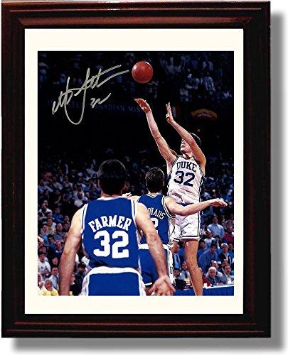 16x20 Framed Christian Laettner - Duke Blue Devils "The Shot" Portrait Autograph Promo Print Gallery Print - College Basketball FSP - Gallery Framed   