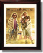 8x10 Framed Jeff Bridges and John Goodman Autograph Promo Print - The Big Lebowski Framed Print - Movies FSP - Framed   