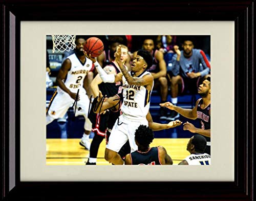 Framed 8x10 Ja Morant Autograph Promo Print - Layup - Murray State Framed Print - College Basketball FSP - Framed   