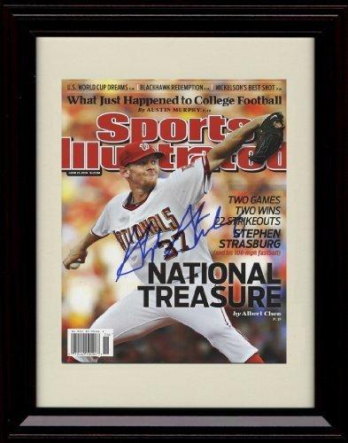 Framed 8x10 Stephen Strasburg SI Autograph Replica Print Framed Print - Baseball FSP - Framed   