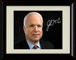 8x10 Framed John McCain Autograph Promo Print - Maverick - Landscape Framed Print - History FSP - Framed   
