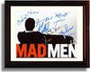 Framed Mad Men Autograph Promo Print - Mad Men Cast Framed Print - Television FSP - Framed   