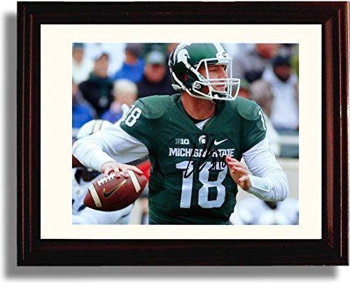Unframed Connor Cook Passing Autograph Promo Print - Michigan State Spartans Unframed Print - College Football FSP - Unframed   