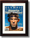 Framed Michael Phelps Autograph Promo Print - "On The Verge" 2008 SI Framed Print - Olympics FSP - Framed   