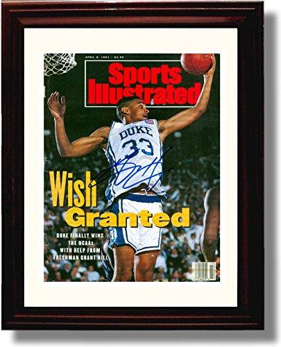 Framed 8x10 Grant Hill "Wish Granted" SI Autograph Promo Print - Duke Blue Devils Framed Print - College Basketball FSP - Framed   