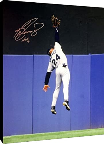 Ken Griffey Jr. Floating Canvas Wall Art - Leaping Catch At Wall Floating Canvas - Baseball FSP - Floating Canvas   