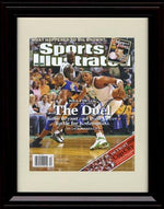 8x10 Framed Paul Pierce & Kobe Bryant SI Autograph Promo Print - Boston Celtics v Los Framed Print - Pro Basketball FSP - Framed   