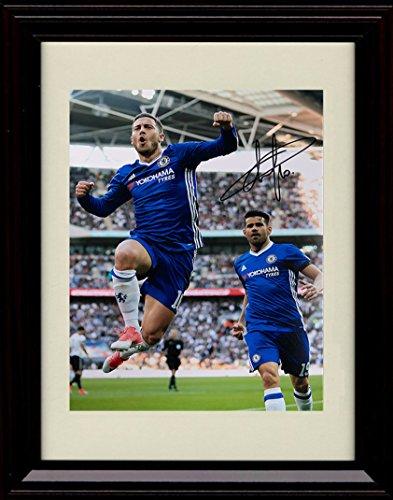 8x10 Framed Eden Hazard Autograph Promo Print - Team Belgium World Cup Framed Print - Soccer FSP - Framed   