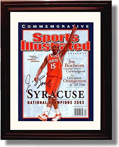 Unframed Syracuse Jim Boeheim 2003 SI Championship Autograph Promo Print Unframed Print - College Basketball FSP - Unframed   