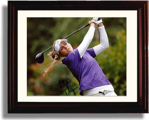 Framed Alexis Lexi Thompson Autograph Promo Print Framed Print - Golf FSP - Framed   