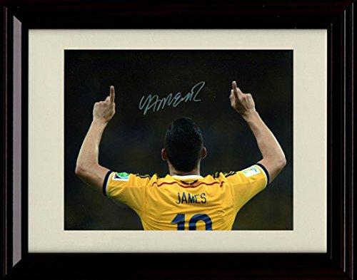 Unframed James Rodriguez Autograph Promo Print - Team Colombia - World Cup Unframed Print - Soccer FSP - Unframed   