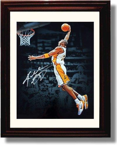8x10 Framed Kobe Bryant Autograph Promo Print - LA Lakers Framed Print - Pro Basketball FSP - Framed   