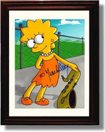 Framed Simpsons Autograph Promo Print - Lisa Simpson - Yeardley Smith Framed Print - Television FSP - Framed   