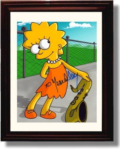 Framed Simpsons Autograph Promo Print - Lisa Simpson - Yeardley Smith Framed Print - Television FSP - Framed   