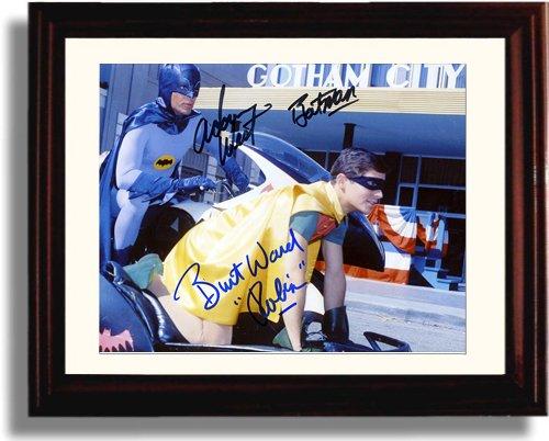 Framed Batman And Robin Autograph Promo Print Framed Print - Television FSP - Framed   